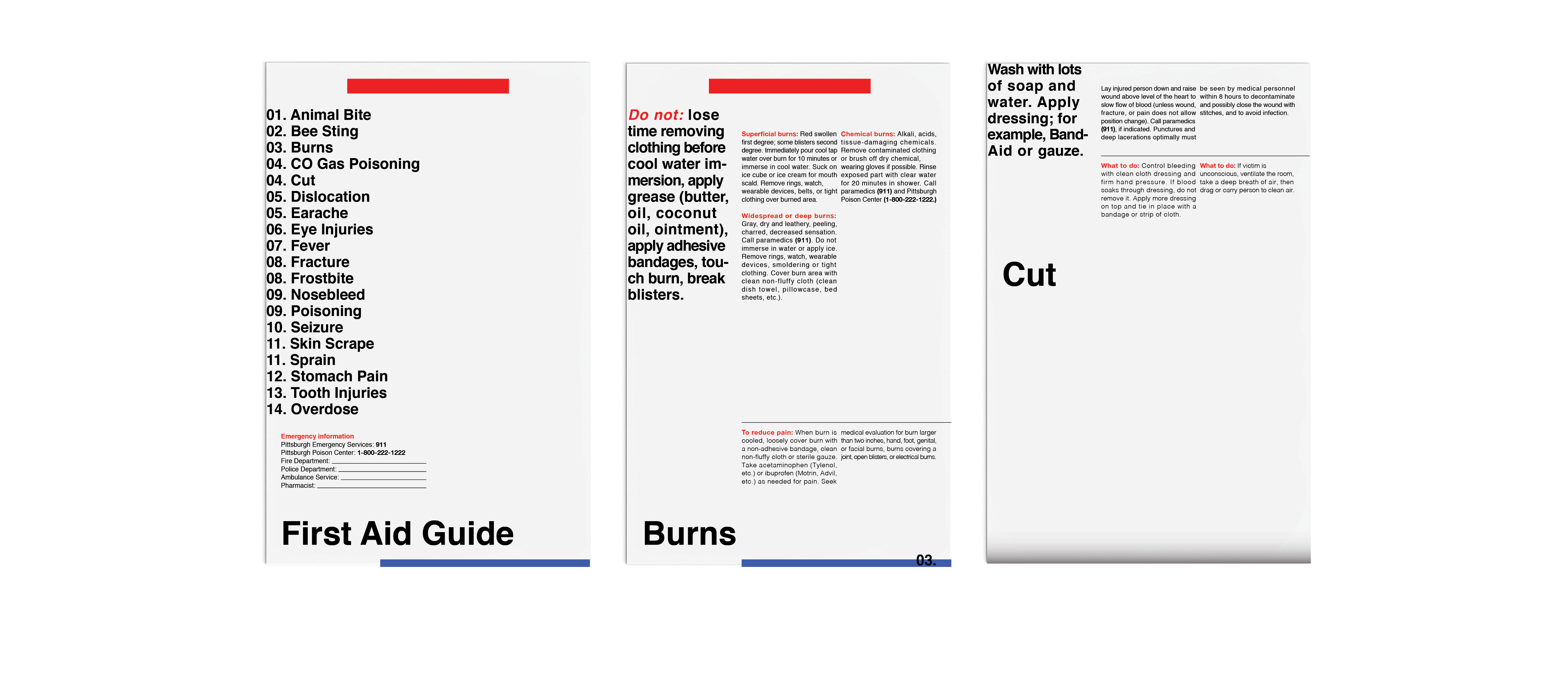 First Aid Guide.