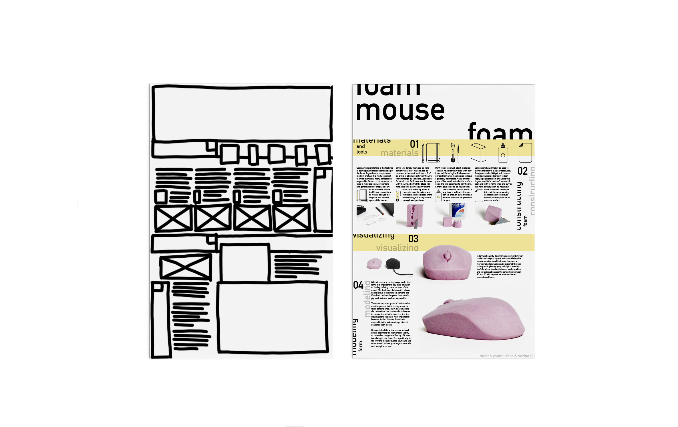 Poster and wireframe.